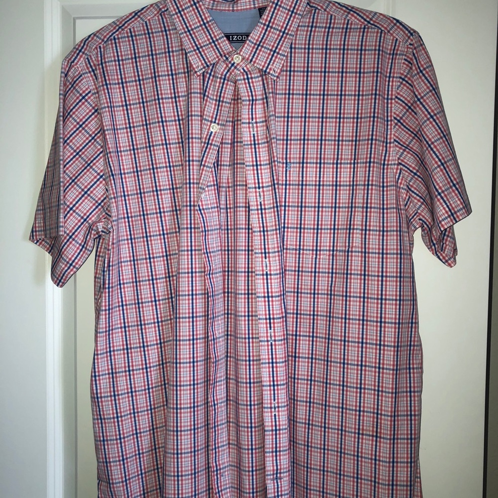 IZOD Men’s Large Short Sleeve Button Down